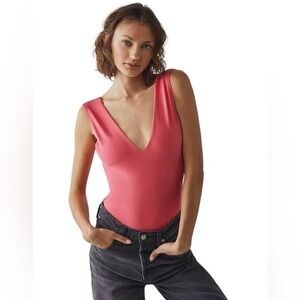 NWT Free People Keep it Sleek bodysuit electro pop Medium